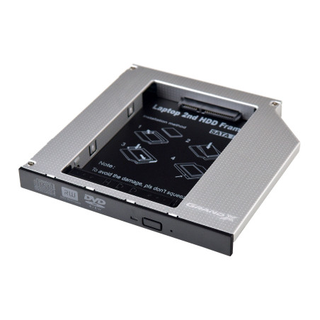 Фрейм-перехідник Grand-X HDD 2.5'' to notebook 12.7 mm ODD SATA3 (HDC-27)