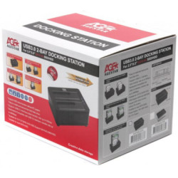Док-станція для накопичувачів AgeStar 3UBT8 (Black)