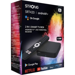Медіаплеєр Strong SRT 420 Android TV і ефірний приймач в одному пристрої (SRT 420)