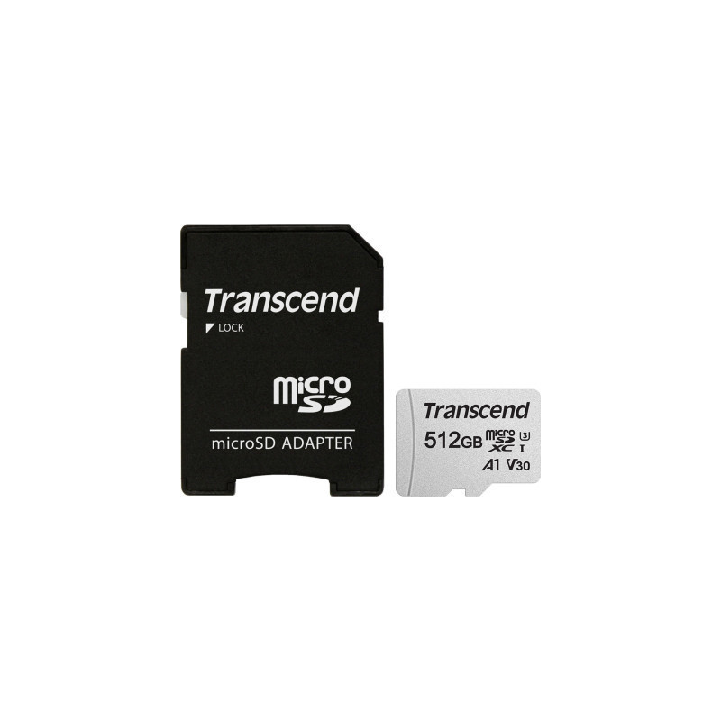 Карта пам'яті Transcend 512GB microSDXC Class 10 U3 (TS512GUSD300S-A)