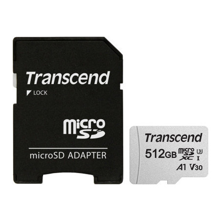 Карта пам'яті Transcend 512GB microSDXC Class 10 U3 (TS512GUSD300S-A)