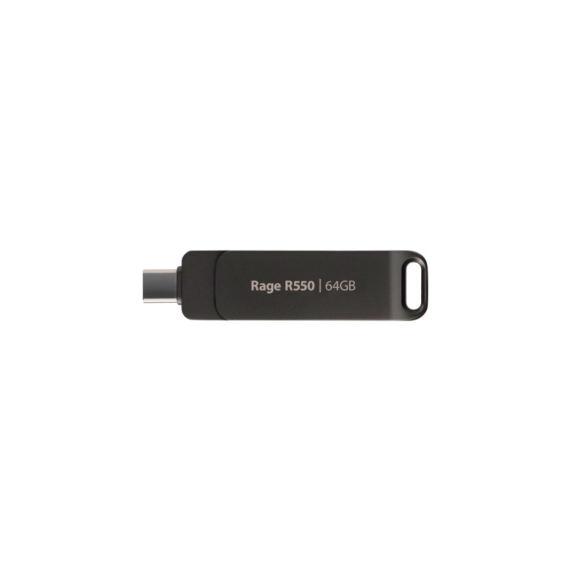 USB флеш накопичувач Patriot 64GB Rage R550 Matte Black USB/Type-C 3.2 (PE64GR550DSAD)