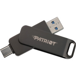 USB флеш накопичувач Patriot 64GB Rage R550 Matte Black USB/Type-C 3.2 (PE64GR550DSAD)