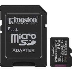Карта пам'яті Kingston 512GB microSDXC class 10 UHS-I U3 V30 A1 Canvas Select Plus (SDCS3/512GB)