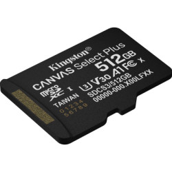 Карта пам'яті Kingston 512GB microSDXC class 10 UHS-I U3 V30 A1 Canvas Select Plus (SDCS3/512GBSP)