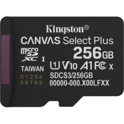 Карта пам'яті Kingston 256GB microSDXC class 10 UHS-I U1 V10 A1 Select Plus (SDCS3/256GBSP)