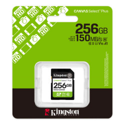 Карта пам'яті Kingston 256GB SDXC class 10 UHS-I V10 A1 Canvas Select Plus (SDS3/256GB)
