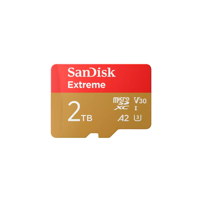 Карта пам'яті SanDisk 2TB microSDXC class 10 UHS-I U3 V30 A2 Extreme (SDSQXAV-2T00-GN6MA)