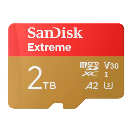 Карта пам'яті SanDisk 2TB microSDXC class 10 UHS-I U3 V30 A2 Extreme (SDSQXAV-2T00-GN6MA)