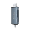 Зчитувач флеш-карт ColorWay USB 2.0/USB-C to CF/SD/MicroSD (CW-CR-01)