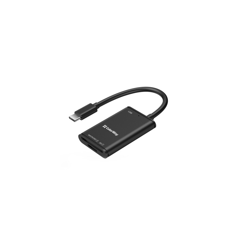 Зчитувач флеш-карт ColorWay USB-C to USB 3.0/SD/MicroSD (CW-CR-02)