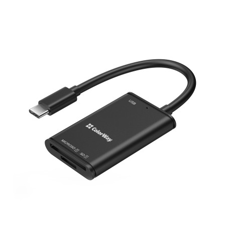 Зчитувач флеш-карт ColorWay USB-C to USB 3.0/SD/MicroSD (CW-CR-02)
