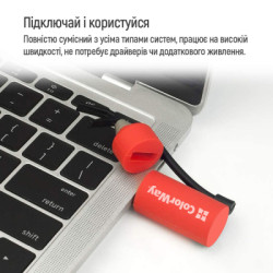 USB флеш накопичувач ColorWay Fire 64 GB USB 3.0 Red (CW-USBFE64)