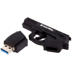 USB флеш накопичувач ColorWay Pistol 32 GB 3.0 Black (CW-USBPL32)
