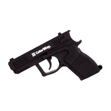 USB флеш накопичувач ColorWay Pistol 64 GB 3.0 Black (CW-USBPL64)