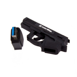 USB флеш накопичувач ColorWay Pistol 64 GB 3.0 Black (CW-USBPL64)