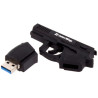USB флеш накопичувач ColorWay Pistol 64 GB 3.0 Black (CW-USBPL64)