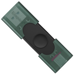 USB флеш накопичувач Kingston 256GB DataTraveler Duo USB 3.2 / Type-C Black/Green (DTDEG2/256GB)