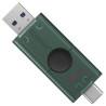 USB флеш накопичувач Kingston 256GB DataTraveler Duo USB 3.2 / Type-C Black/Green (DTDEG2/256GB)