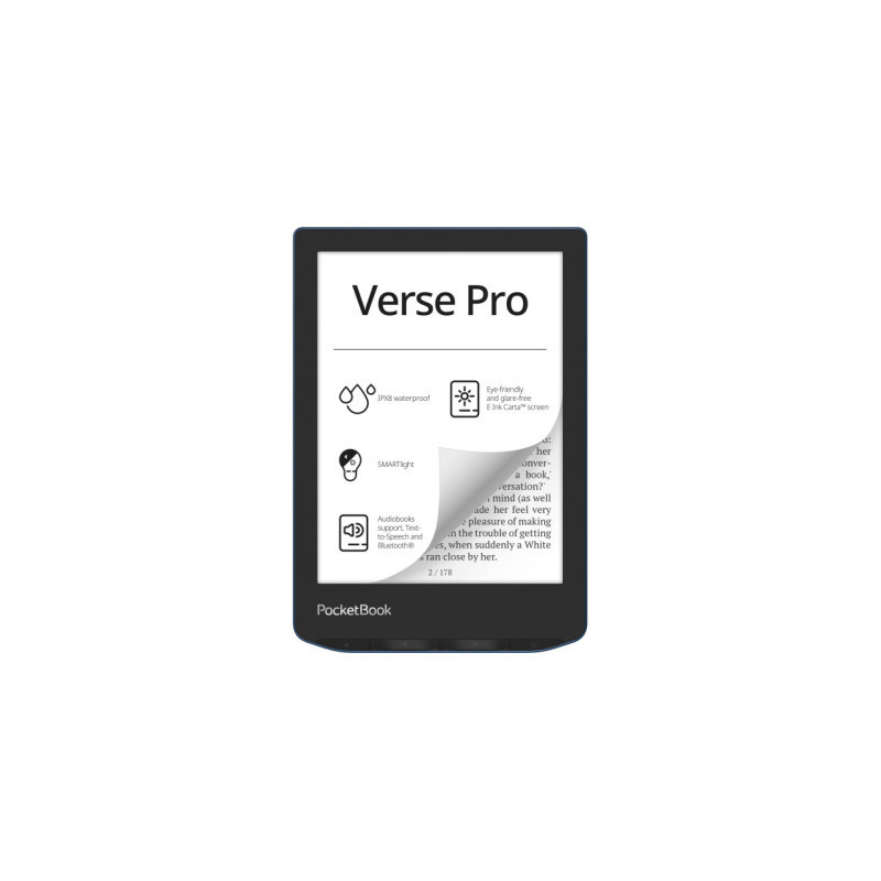 Електронна книга Pocketbook 634 Verse Pro, Azure (PB634-A-CIS)