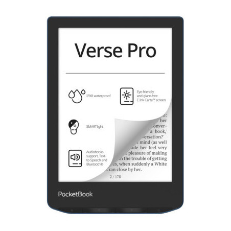Електронна книга Pocketbook 634 Verse Pro, Azure (PB634-A-CIS)