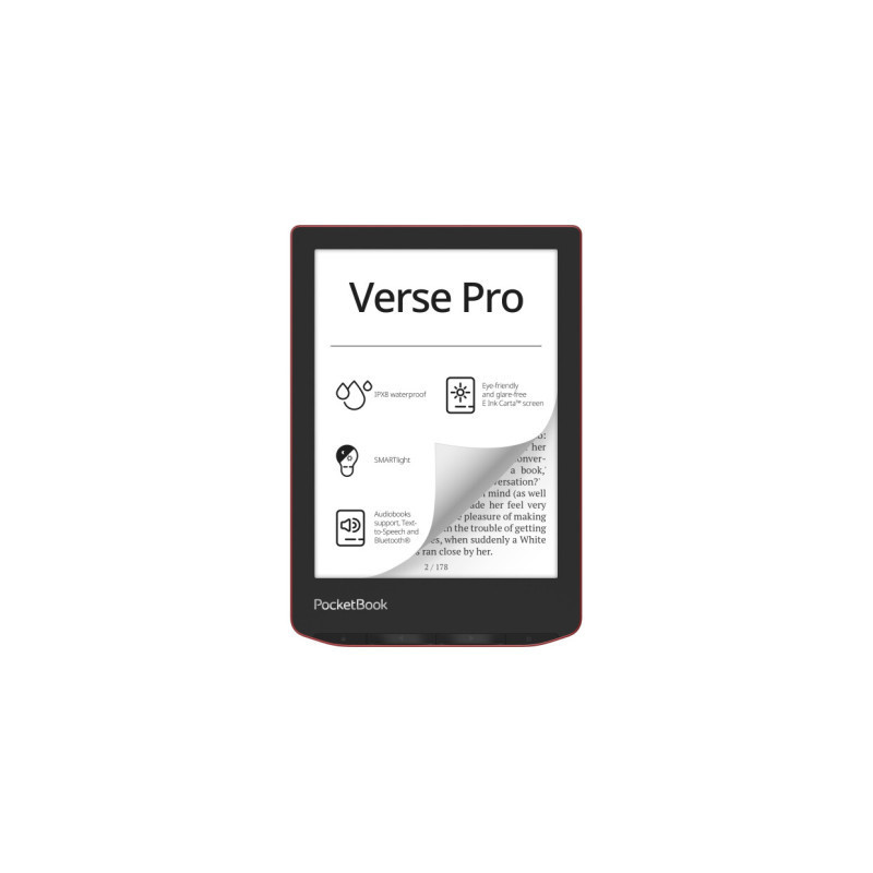 Електронна книга Pocketbook 634 Verse Pro, Passion Red (PB634-3-CIS)