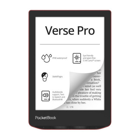 Електронна книга Pocketbook 634 Verse Pro, Passion Red (PB634-3-CIS)