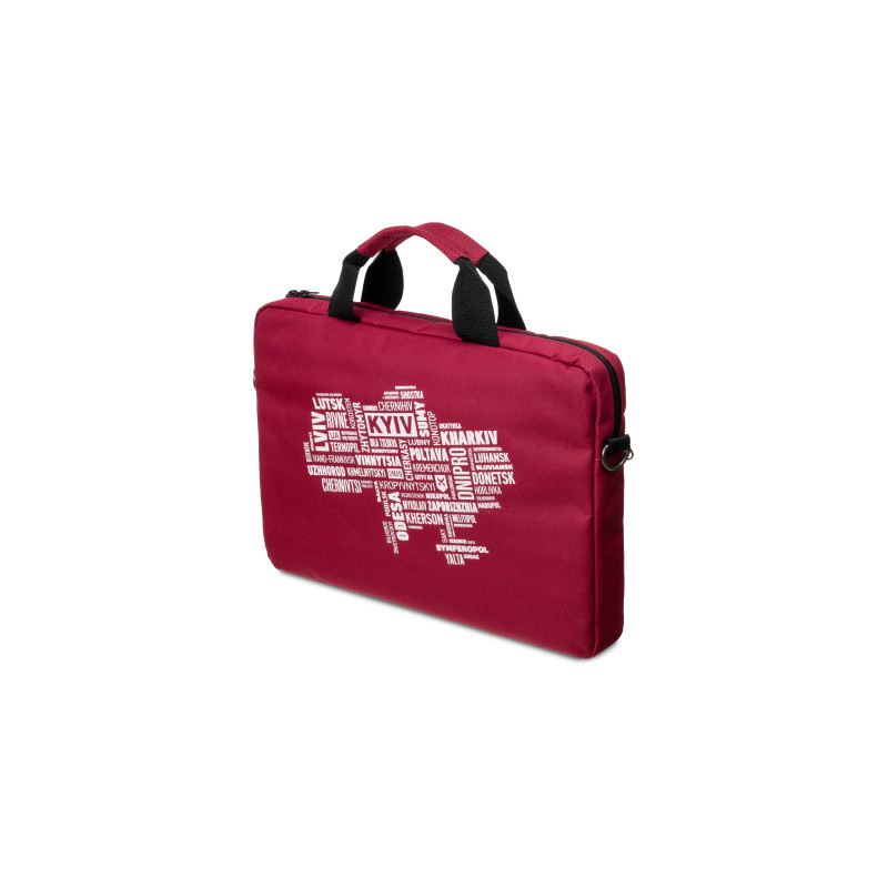 Сумка для ноутбука Vinga 15.6" NB1502 Burgundy, white print (NB1502UWBY)