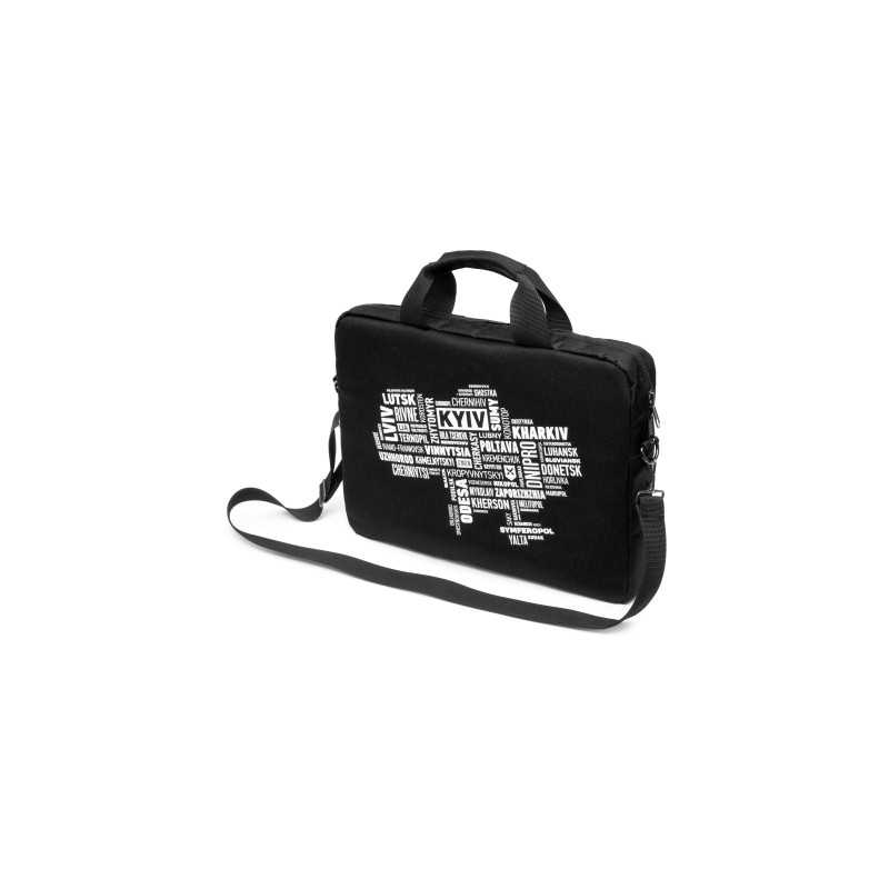 Сумка для ноутбука Vinga 14" NB1402 Black, white print (NB1402UWBK)