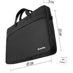 Сумка для ноутбука ColorWay 17.3" Modern Black (CW-LBM173-BK)