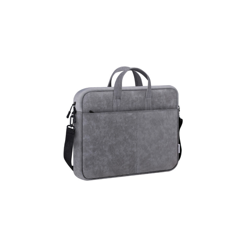 Сумка для ноутбука Defender 15.6" Solid PU gray (26088)