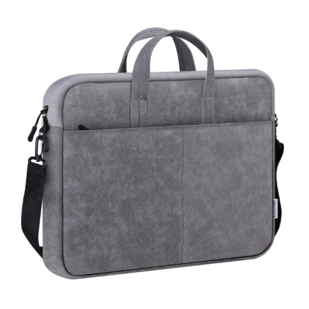 Сумка для ноутбука Defender 15.6" Solid PU gray (26088)