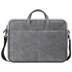 Сумка для ноутбука Defender 15.6" Solid PU gray (26088)