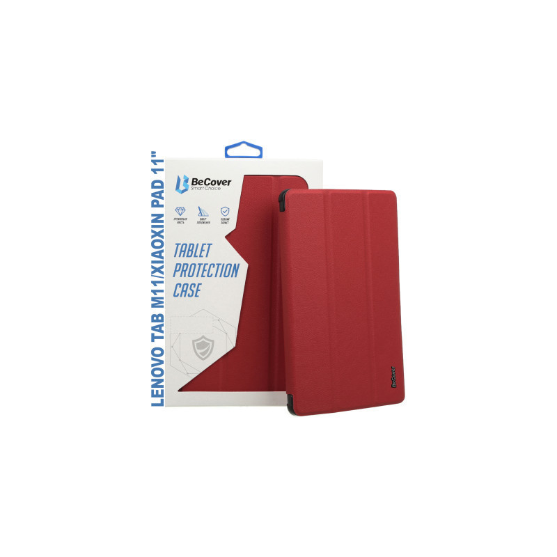 Чохол до планшета BeCover Smart Case Lenovo Tab M11 (2024) TB-TB330FU/Xiaoxin Pad 11 (2024) 11" Red Wine (710458)