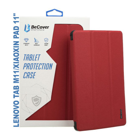 Чохол до планшета BeCover Smart Case Lenovo Tab M11 (2024) TB-TB330FU/Xiaoxin Pad 11 (2024) 11" Red Wine (710458)