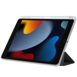 Чохол до планшета BeCover Ultra Slim Origami Transparent Apple Pencil Apple iPad 10.2 2019/2020/2021 Black (711098)