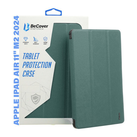 Чохол до планшета BeCover Tri Fold Hard Apple iPad Air 11" M2/M3 (2024/2025) Dark Green (711414)