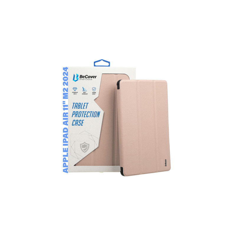 Чохол до планшета BeCover Tri Fold Hard Apple iPad Air 11" M2/M3 (2024/2025) Pink (711416)