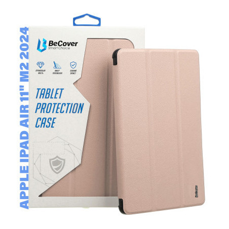 Чохол до планшета BeCover Tri Fold Hard Apple iPad Air 11" M2/M3 (2024/2025) Pink (711416)
