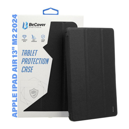 Чохол до планшета BeCover Tri Fold Hard Apple iPad Air 13" M2/M3 (2024/2025) Black (711471)