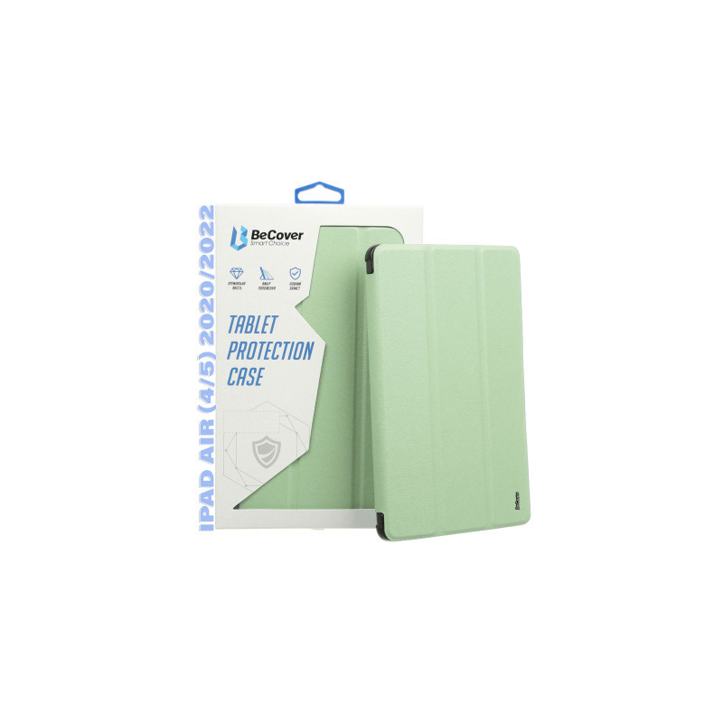 Чохол до планшета BeCover Tri Fold Hard TPU Apple iPad Air (4/5) 2020/2022 10.9" Green (711107)