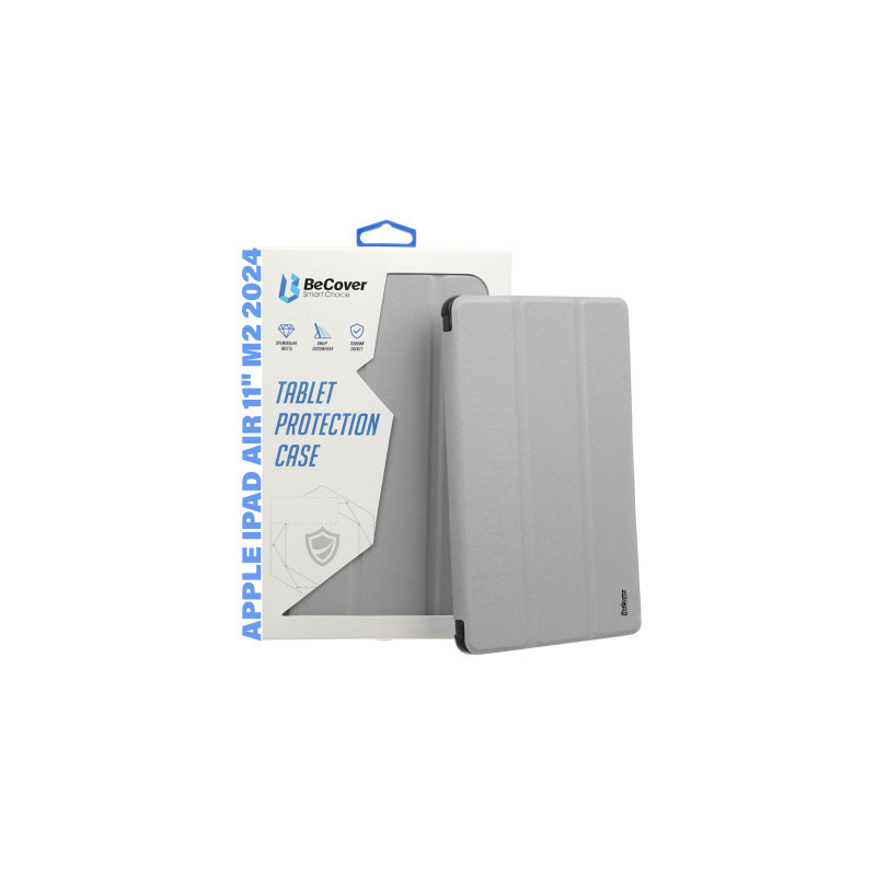 Чохол до планшета BeCover Tri Fold Soft TPU Silicone Apple iPad Air 11" M2/M3 (2024/2025) Gray (711408)