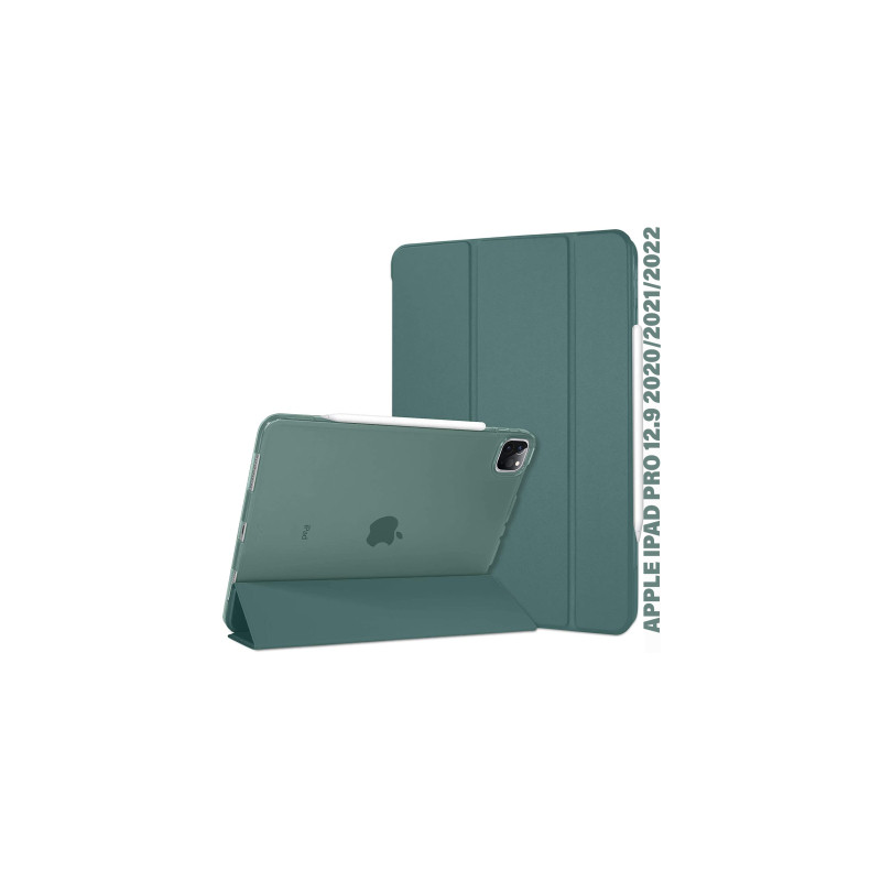 Чохол до планшета BeCover Tri Fold Hard Apple iPad Pro 12.9 2020/2021/2022 Dark Green (711720)