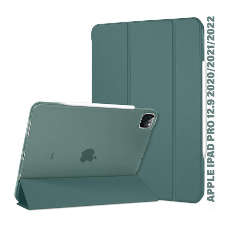 Чохол до планшета BeCover Tri Fold Hard Apple iPad Pro 12.9 2020/2021/2022 Dark Green (711720)