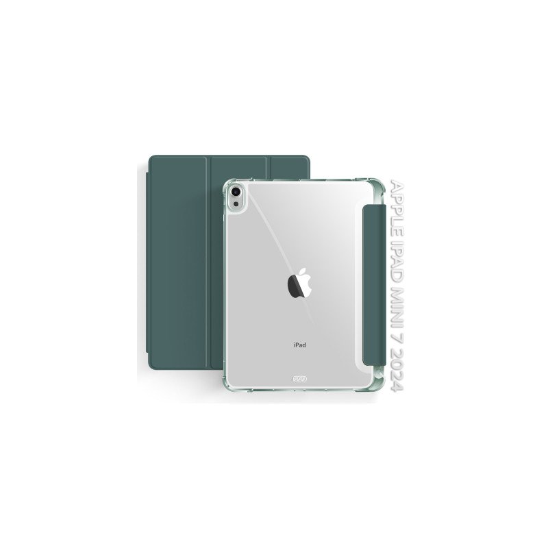 Чохол до планшета BeCover Soft Edge with Apple Pencil Holder iPad Mini 7 2024 Dark Green (712466)