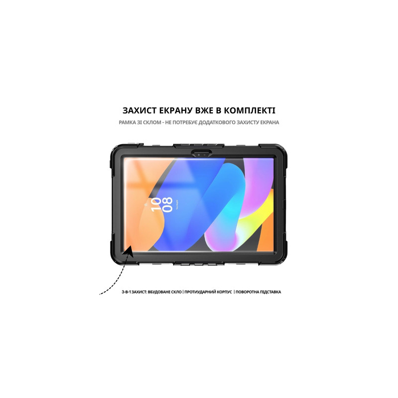 Чохол до планшета BeCover FortTab Lenovo Idea Tab/K11 (2nd Gen) TB336/Xiaoxin Pad (2025) 11" Black (714080)