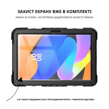 Чохол до планшета BeCover FortTab Lenovo Idea Tab/K11 (2nd Gen) TB336/Xiaoxin Pad (2025) 11" Black (714080)