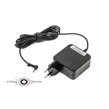 Блок живлення до ноутбуку PowerPlant ASUS 220V, 19V 40W 2.1A (2.5*0.7) wall mount (WM-AS40F2507)