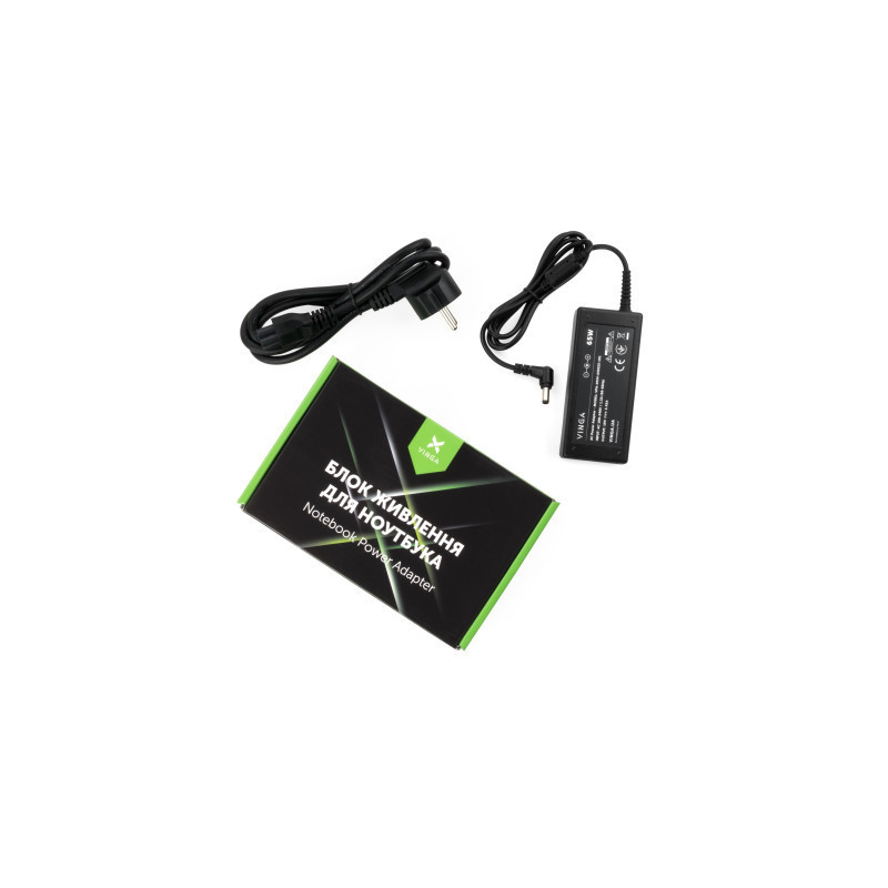 Блок живлення до ноутбуку Vinga ASUS 65W 19V 3,42A 5.5*2.5 (VPA-1934-AS5525-101)