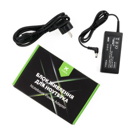 Блок живлення до ноутбуку Vinga ASUS 65W 19V 3,42A 5.5*2.5 (VPA-1934-AS5525-101)